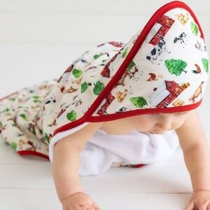 Posh Peanut Nashville Farm Baby Hooded Towel